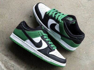 NIKE SB DUNK LOW green/black/white